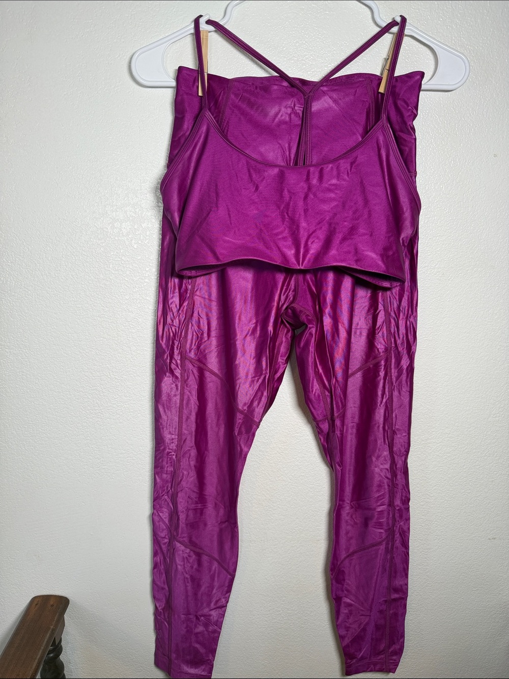 High Sheen Magenta GreysonTwo-Piece Active Set - Top & Leggings